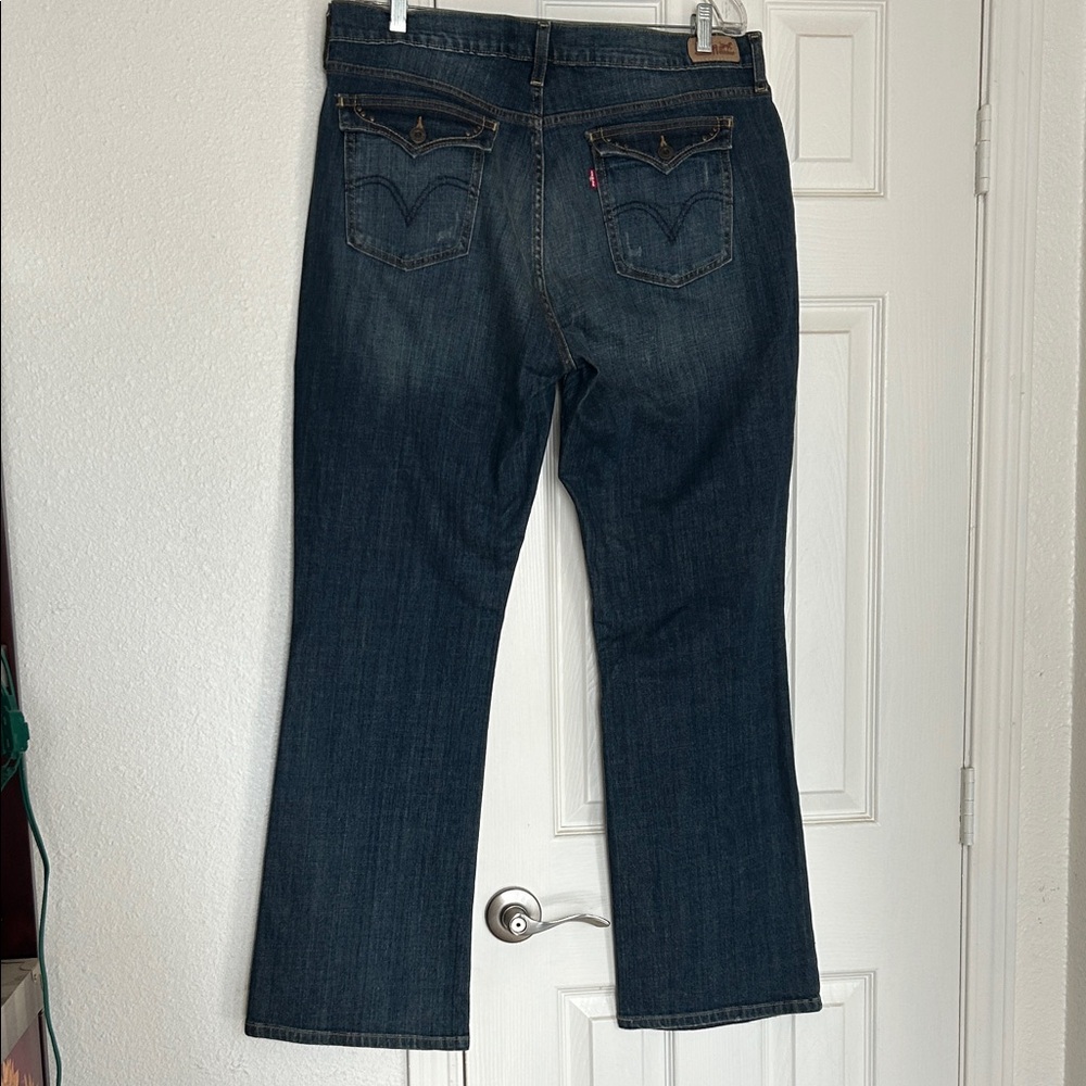 Levi's 515 Indigo Bootcut Jeans with Back Pocket styling
